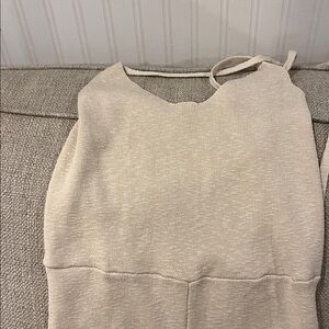 Princess Poly X X Cream Knit Sleeveless jumpsuit